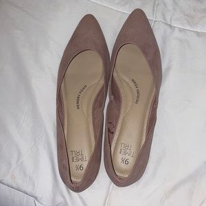 Point Toe Blush Flats